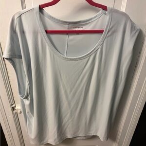 Banana Republic Light Blue Women's Short Sleeve Top